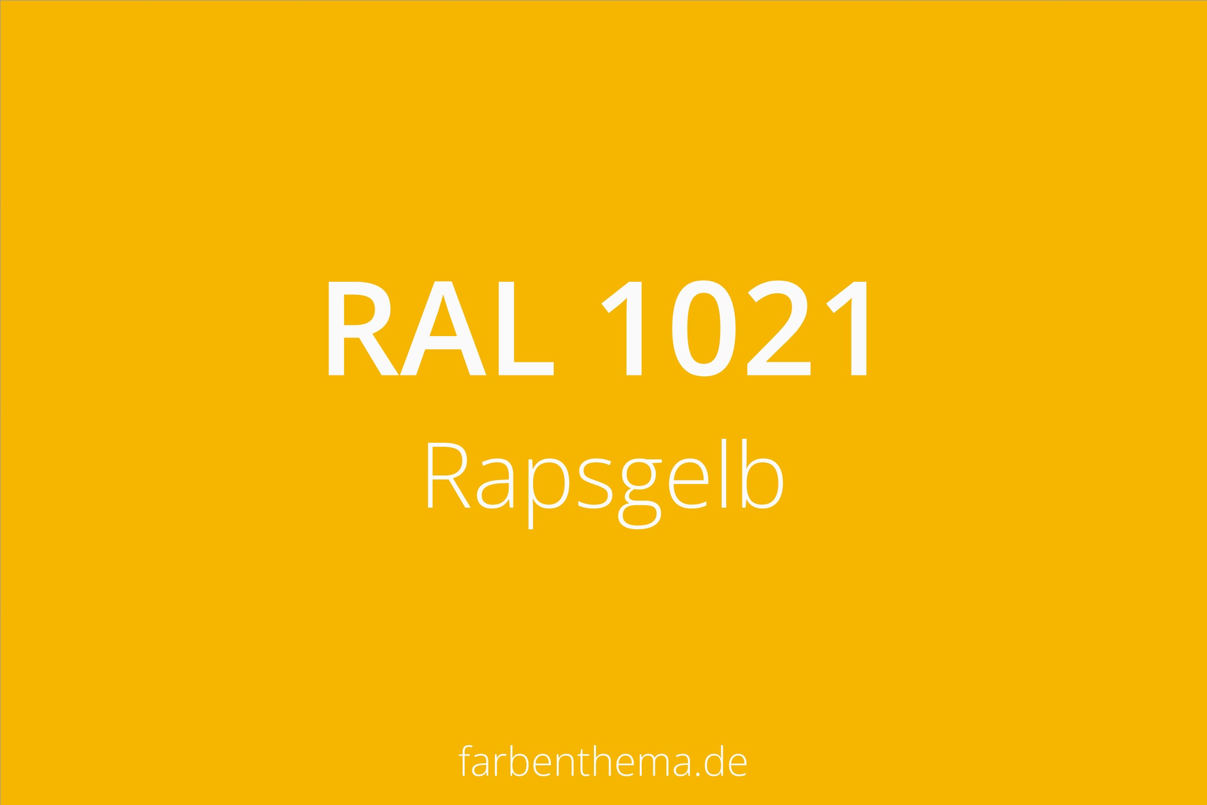 RAL 1021 - Rapsgelb | Farbenthema