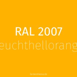 RAL 2007 - Leuchthellorange