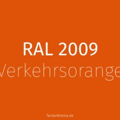 RAL 2009 - Verkehrsorange