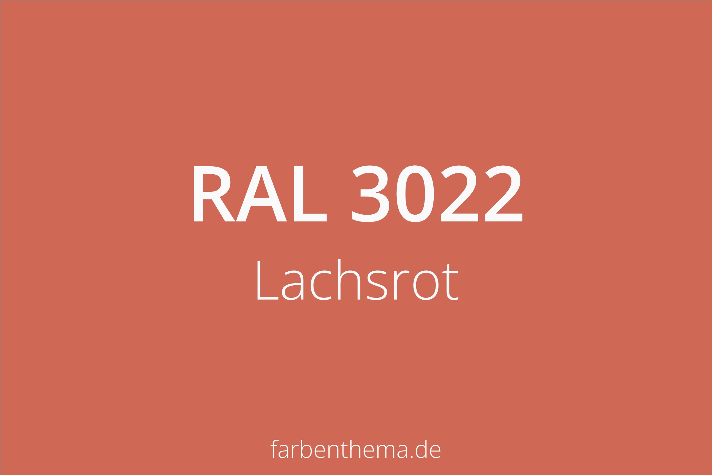 RAL 3022 - Lachsrot | Farbenthema