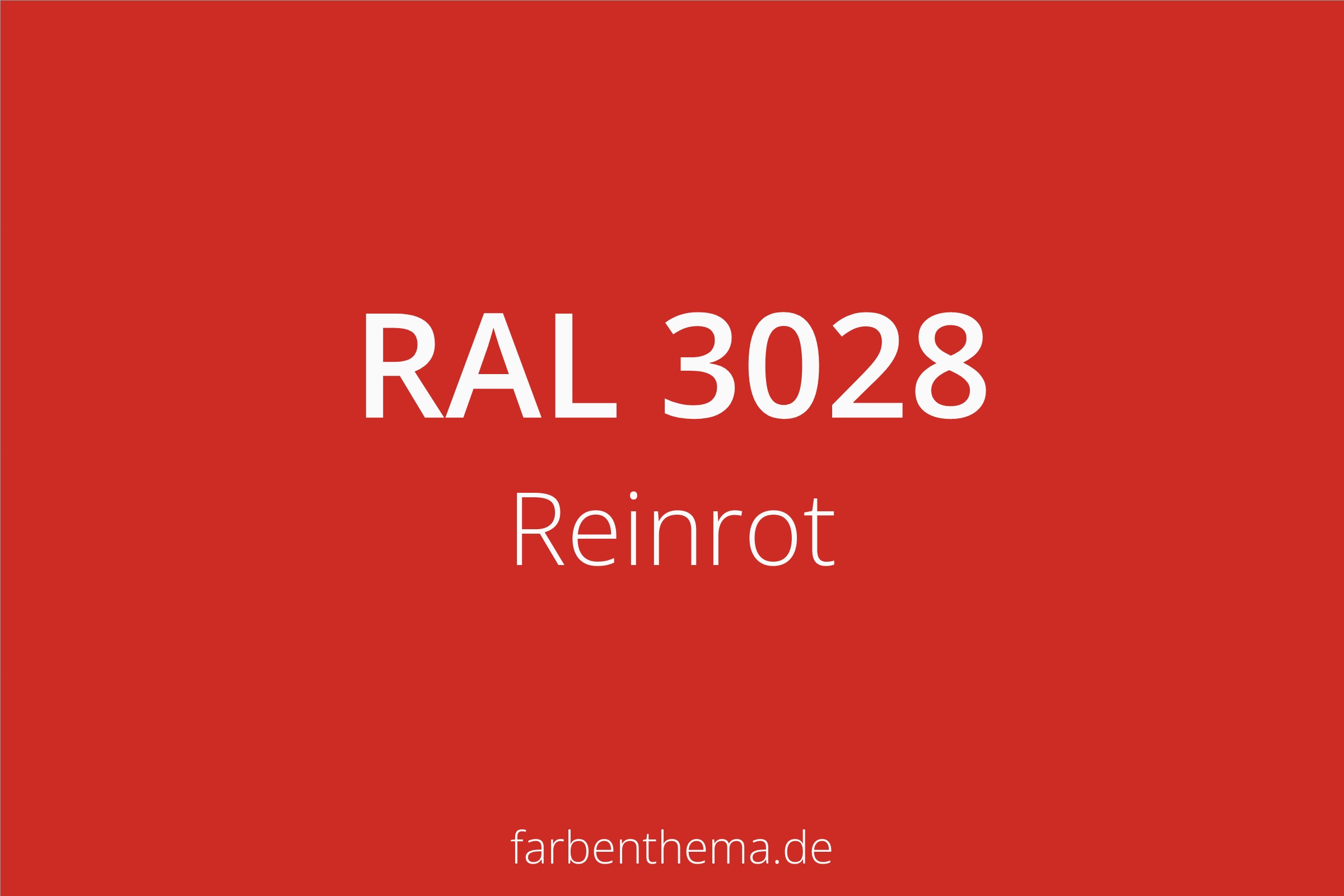 RAL 3028 - Reinrot | Farbenthema