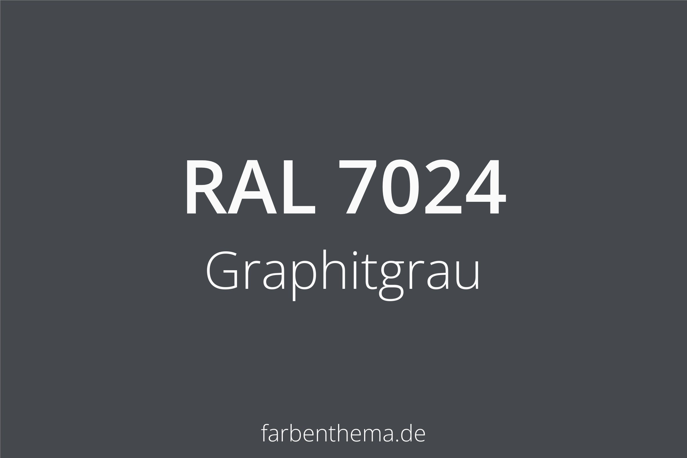 RAL 7024 - Graphitgrau | Farbenthema
