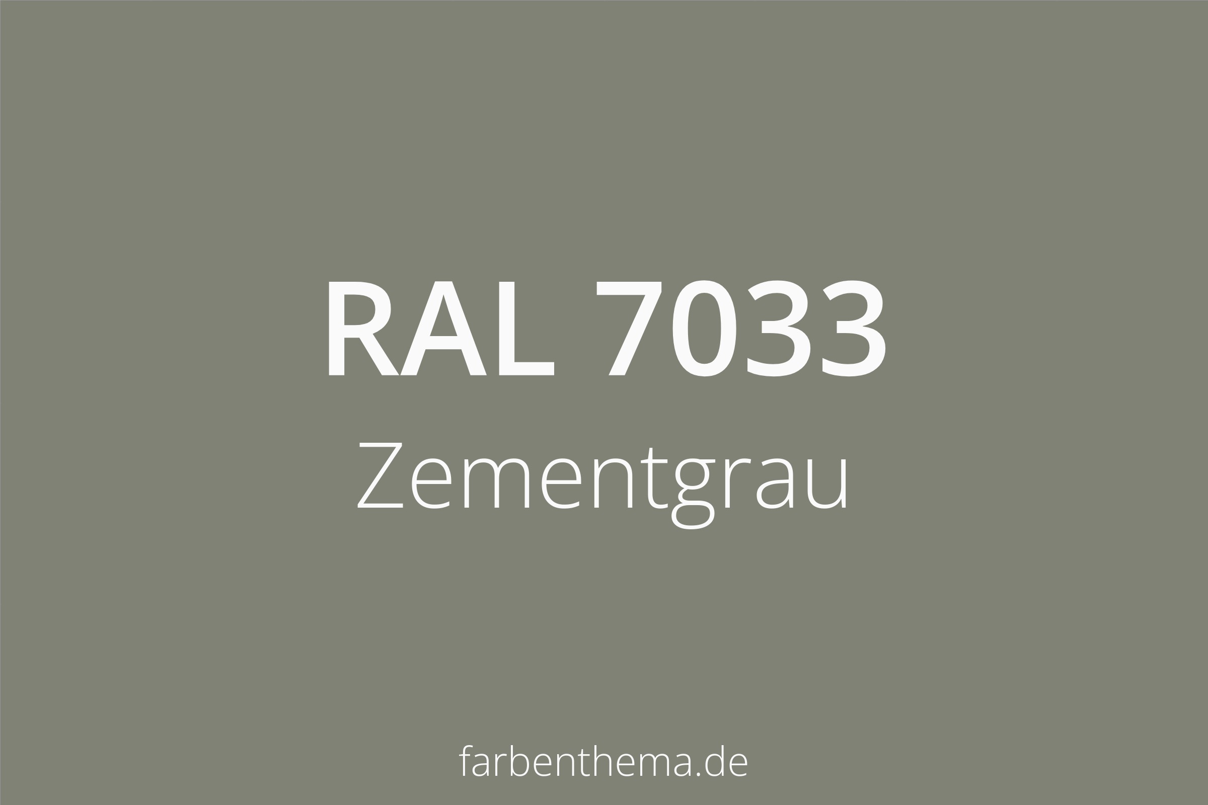 RAL 7033 - Zementgrau | Farbenthema