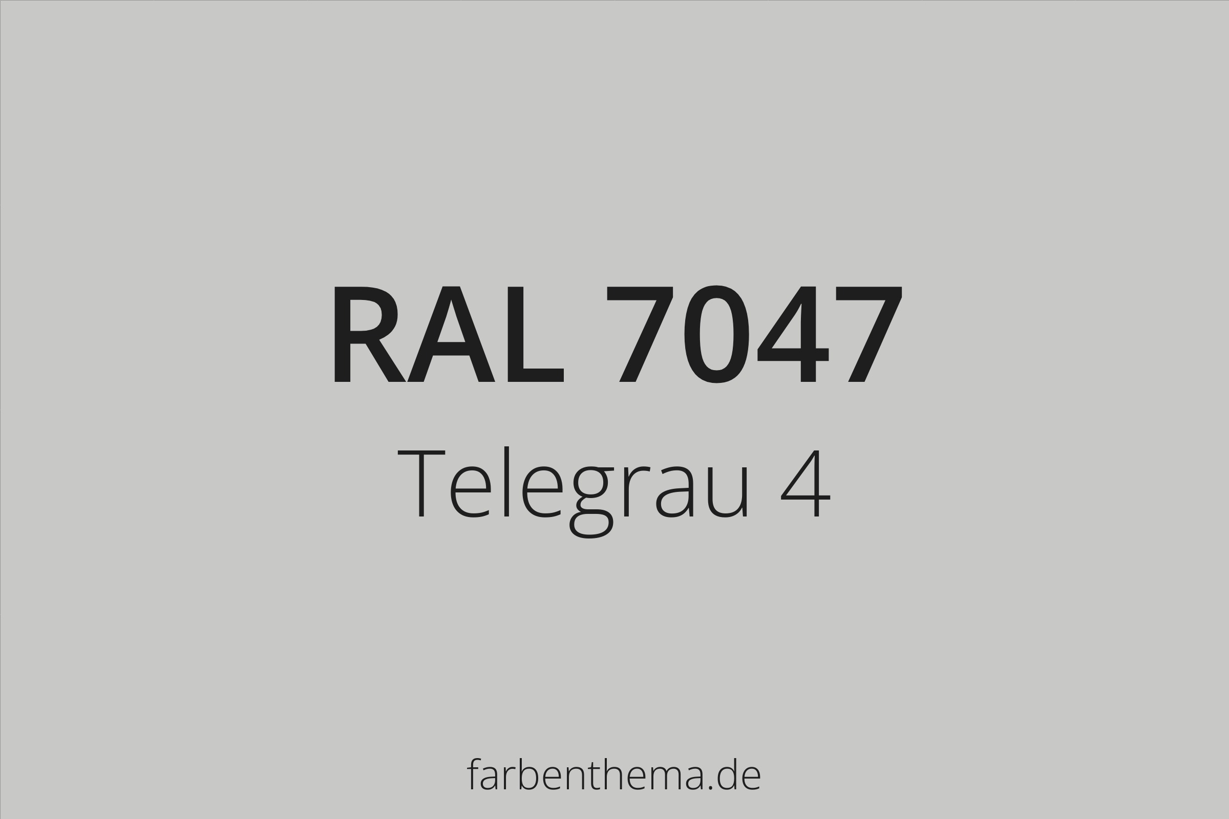 RAL 7047 - Telegrau 4 | Farbenthema