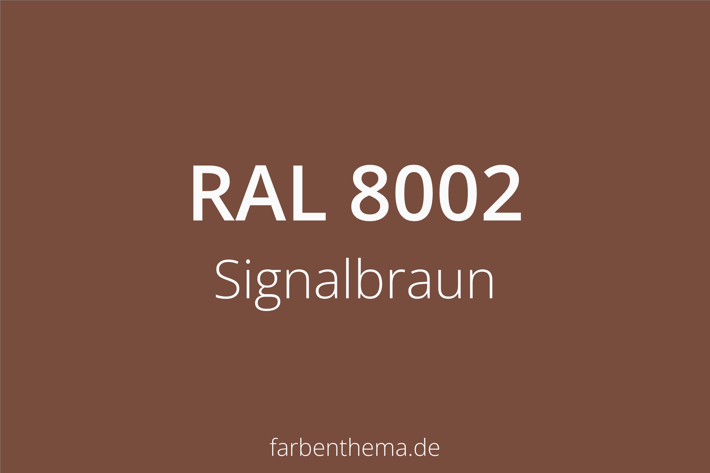 RAL 8002 - Signalbraun | Farbenthema